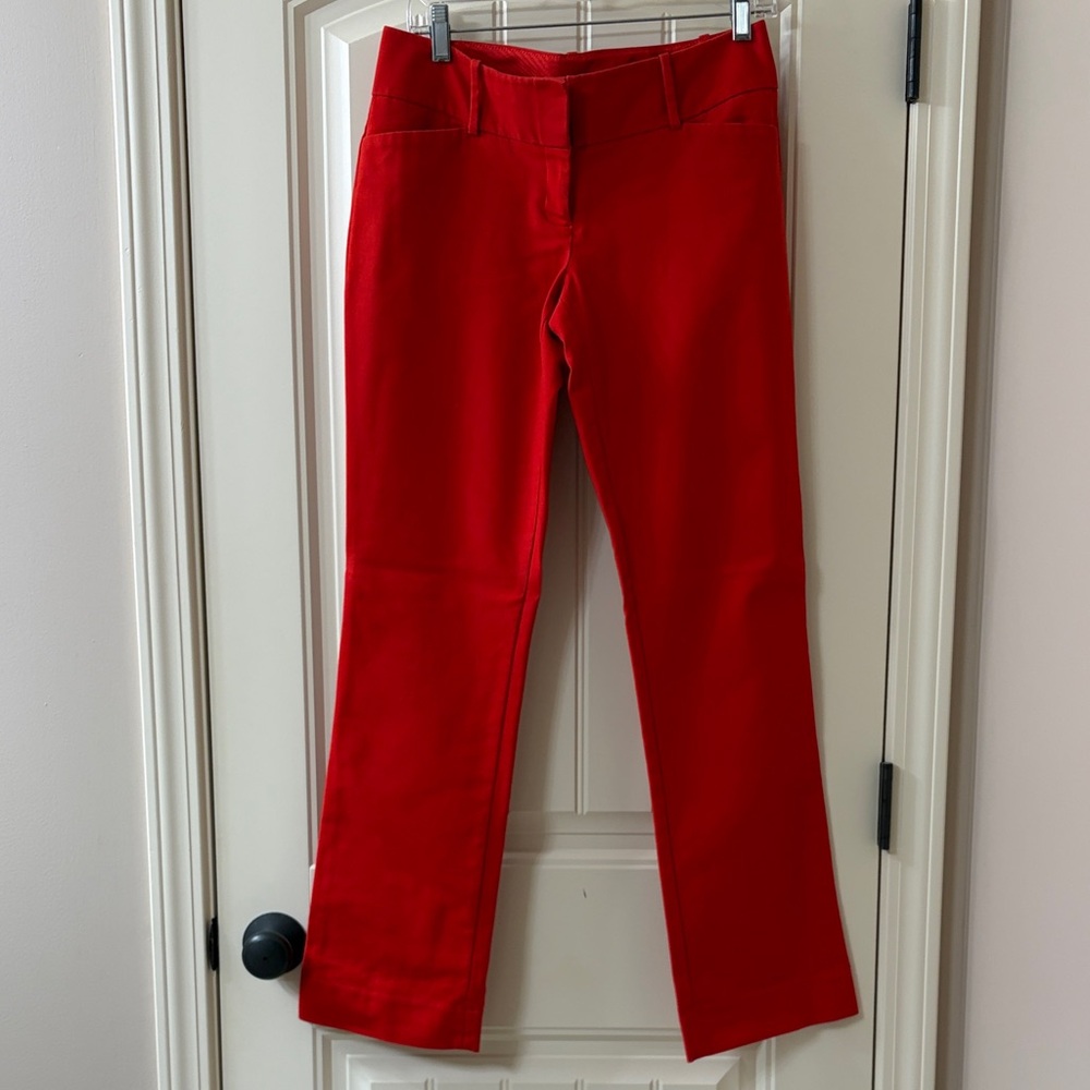 The Limited Flame Red Bootcut Pants, Size 6R